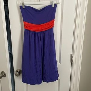 Strapless knit dress